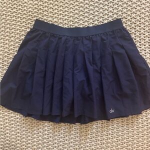 ALO Yoga Women's Navy Pleated Tennis Skirt